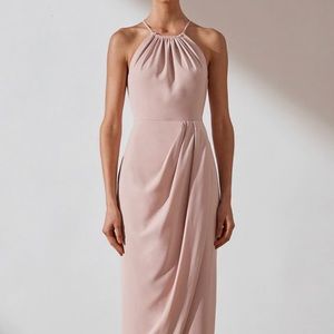 Shona Joy - HIGH NECK RUCHED DRESS